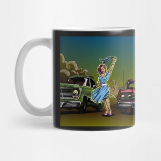 The Gasoline Queen or Race at Twilight grosvenordesign grosvenor John Mug